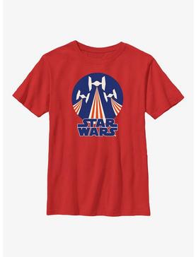 Star Wars Tie Figher Flag Stamp Youth T-Shirt, , hi-res
