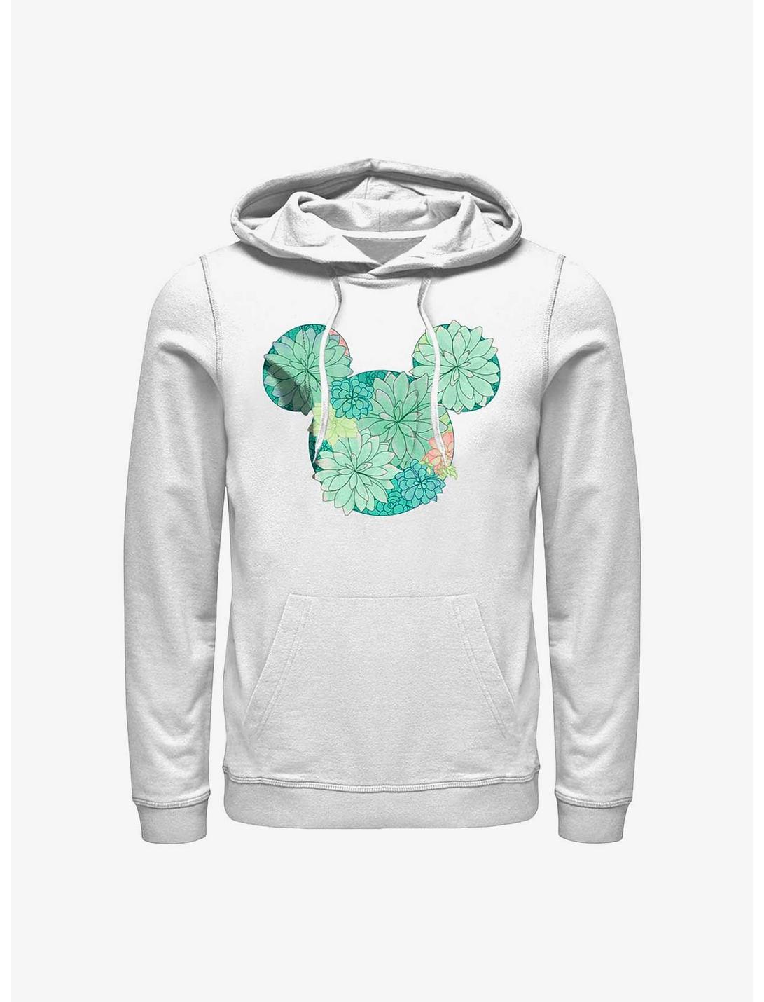Disney Mickey Mouse Succulents Hoodie, WHITE, hi-res