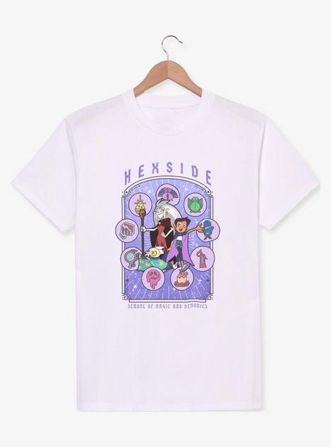 Disney The Owl House Hexside Magic And Demonics T-Shirt - WHITE | BoxLunch