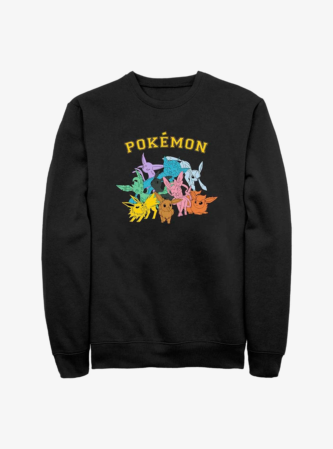 Pokemon Eeveelutions Sweatshirt, BLACK, hi-res