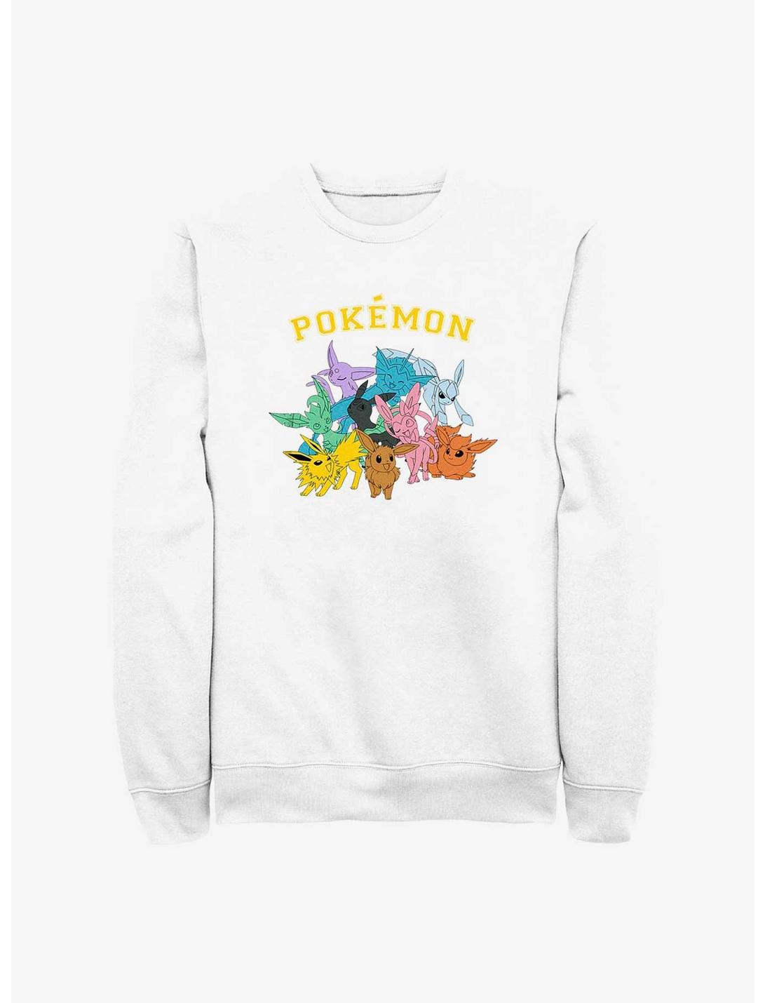 Pokemon Eeveelutions Sweatshirt, WHITE, hi-res