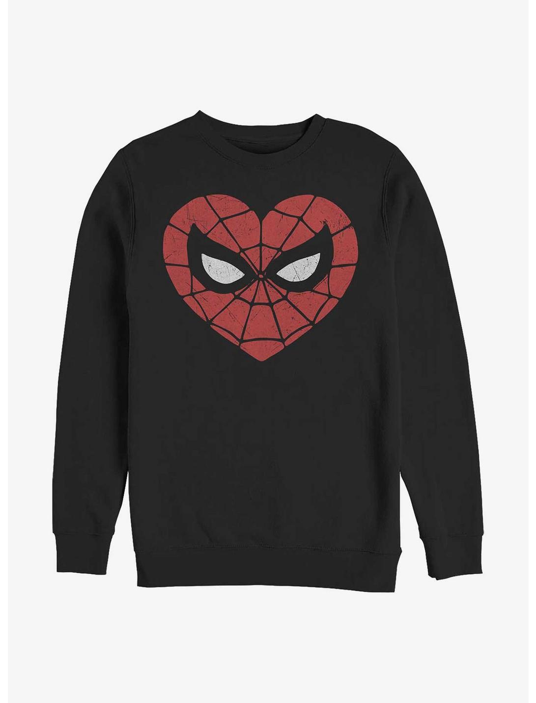 Marvel Spider-Man Spidey Heart Sweatshirt, BLACK, hi-res