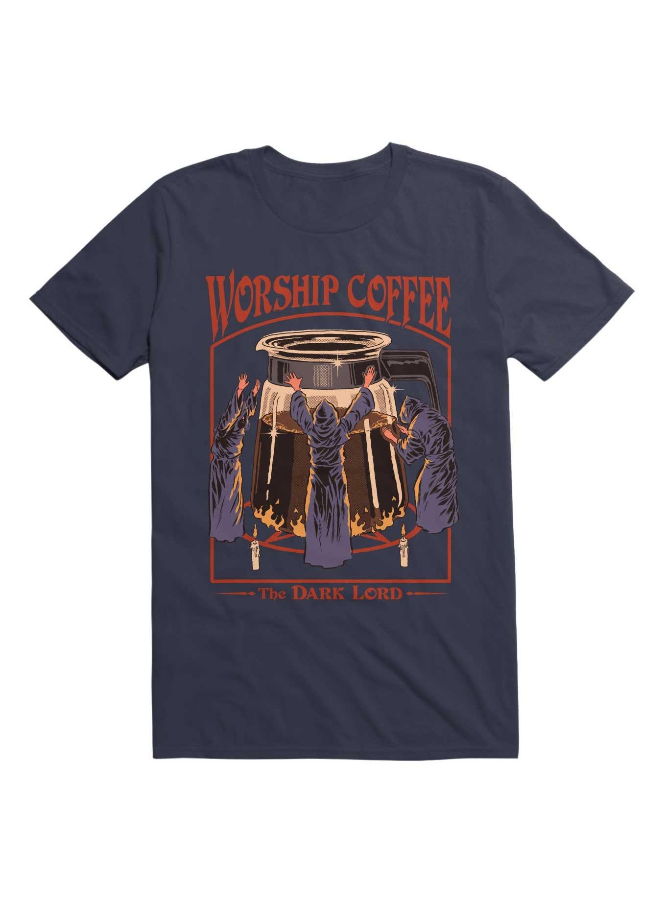 Worship Coffee T-Shirt By Steven Rhodes