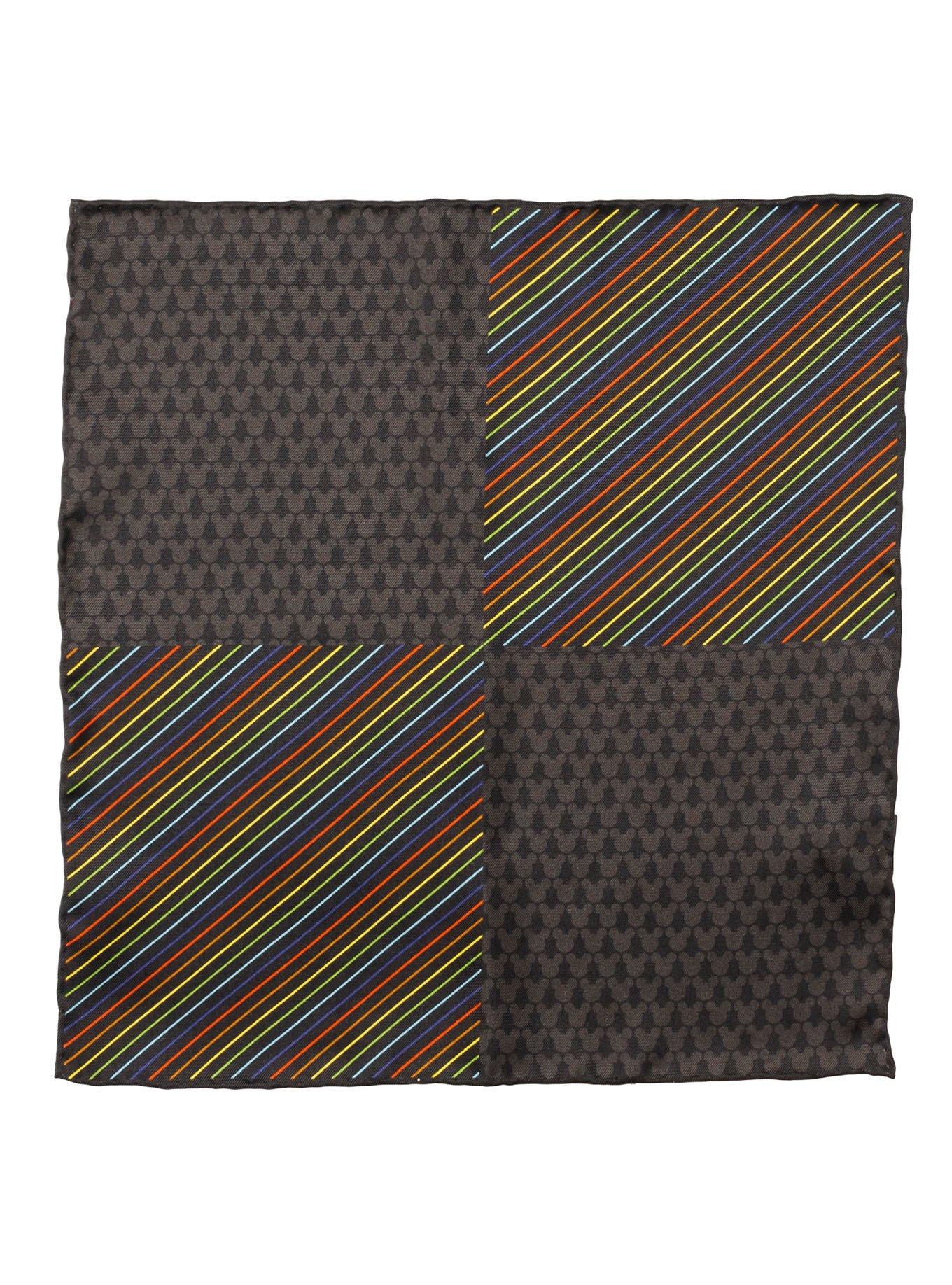 Disney Mickey Mouse Silhouette Rainbow Pocket Square, , hi-res