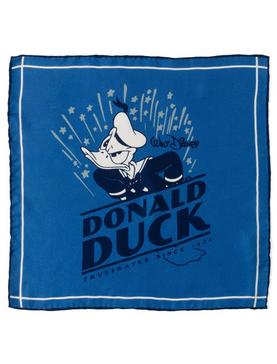 Disney100 Classic Donald Duck Blue Pocket Square, , hi-res