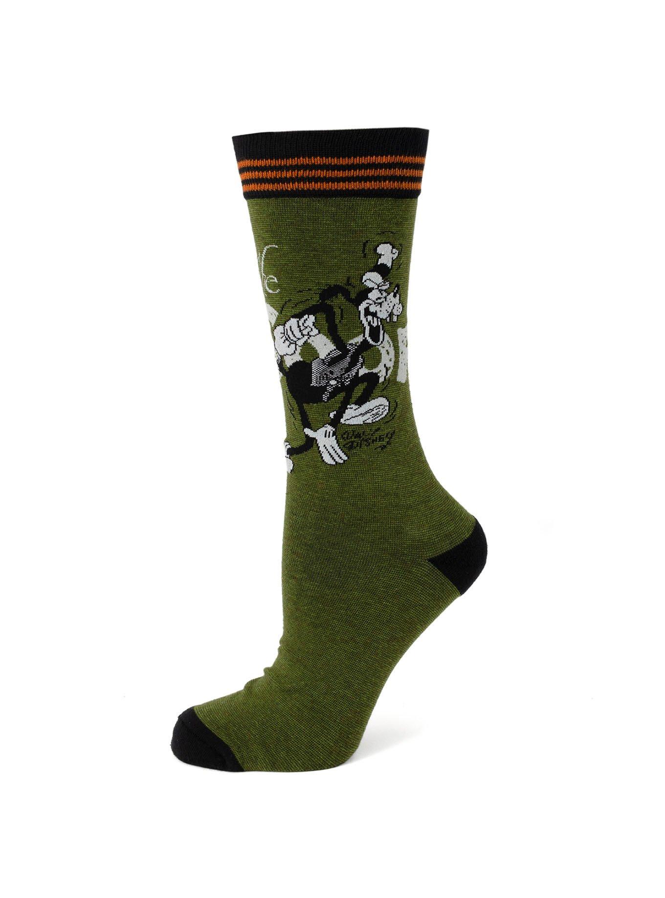 Disney100 Goofy Vintage Green Socks BoxLunch