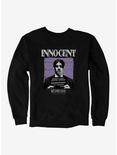 Wednesday Innocent Gomez Mug Shot Sweatshirt, BLACK, hi-res