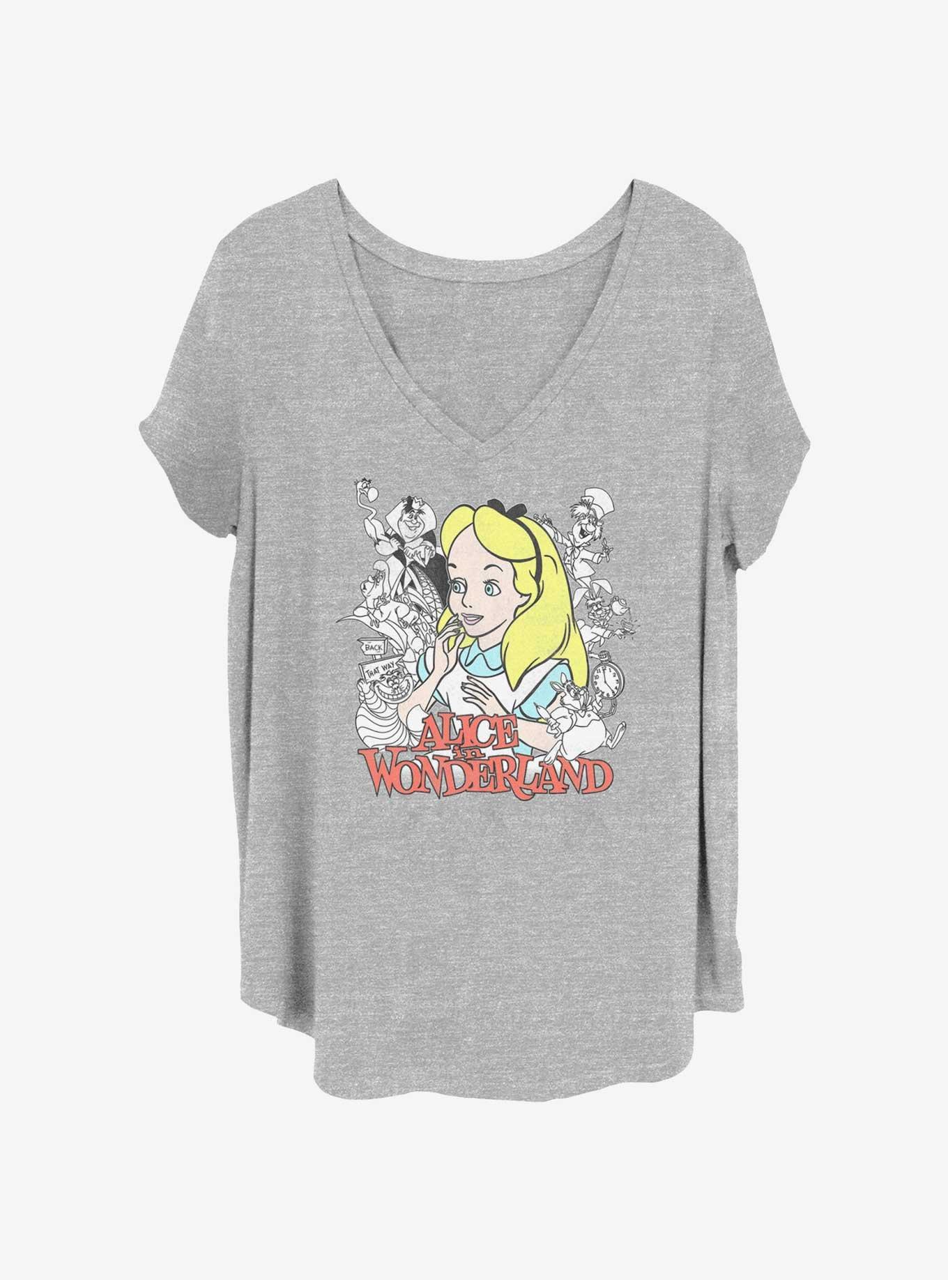 Disney Alice In Wonderland Group Girls T-Shirt Plus Size, , hi-res