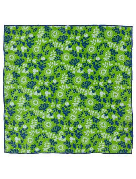 Disney Mickey Mouse Floral Green Pocket Square, , hi-res