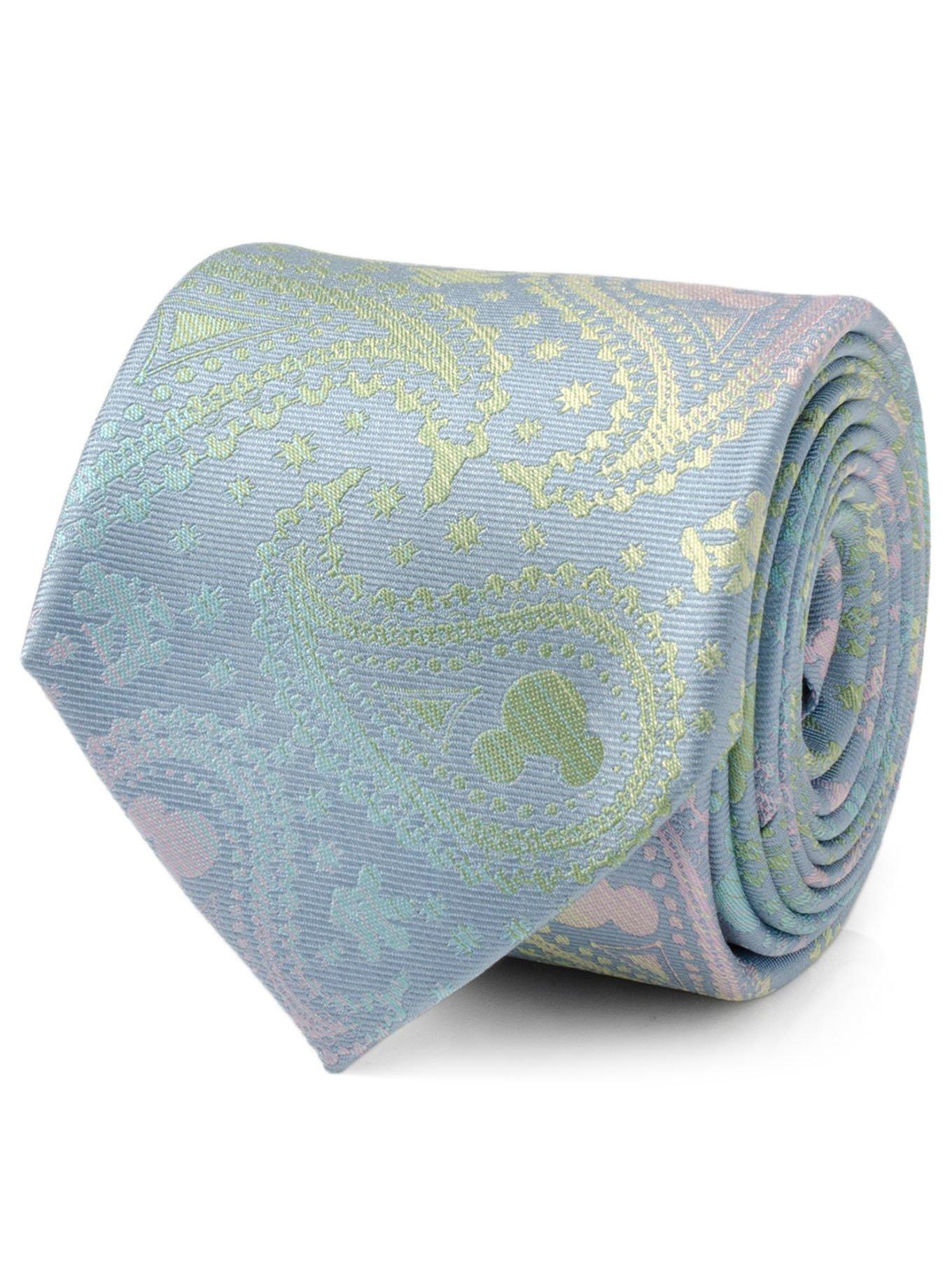 Disney Mickey Mouse Silhouette Iridescent Soft Tie, , hi-res