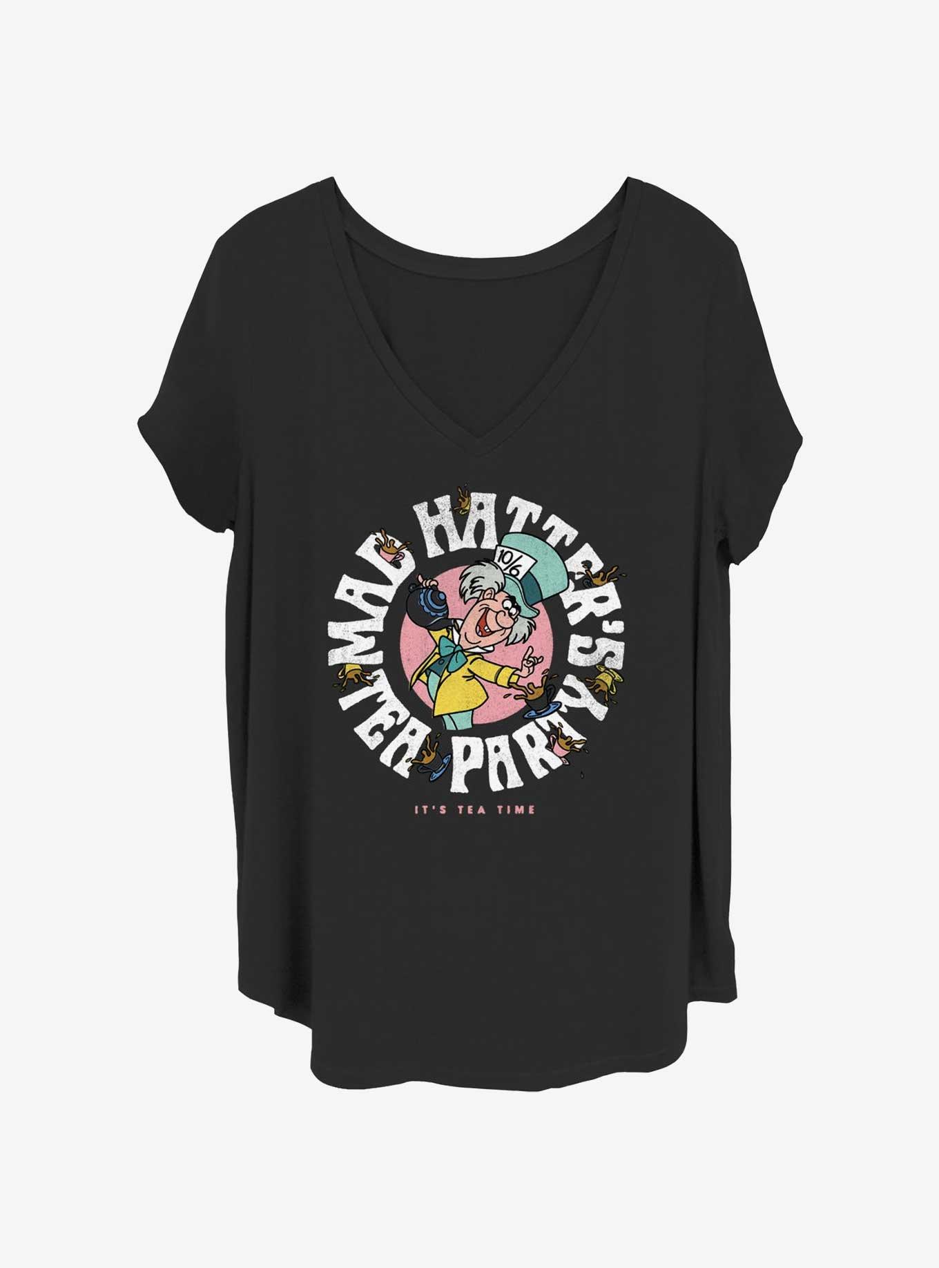 Disney Alice In Wonderland Mad Hatter's Tea Time Girls T-Shirt Plus Size, , hi-res