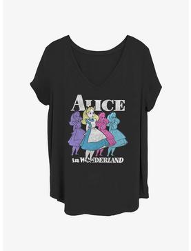 Disney Alice In Wonderland Trippy Alice Girls T-Shirt Plus Size, , hi-res
