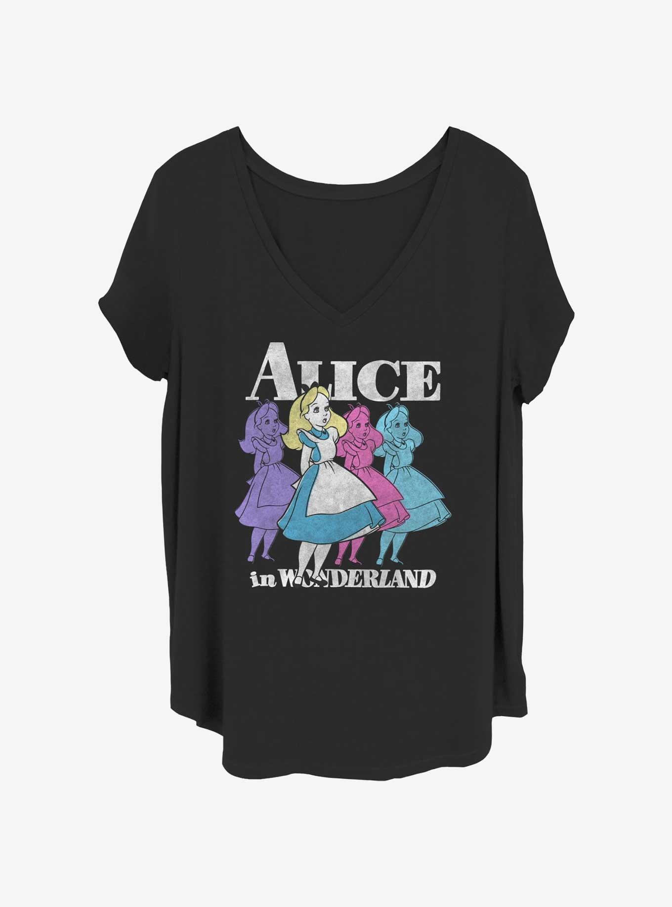 Disney Alice In Wonderland Trippy Alice Girls T-Shirt Plus Size, , hi-res