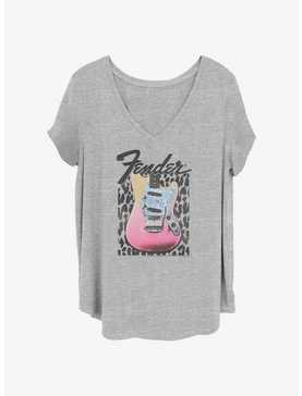 Fender Grunge Guitar Logo Girls T-Shirt Plus Size, , hi-res
