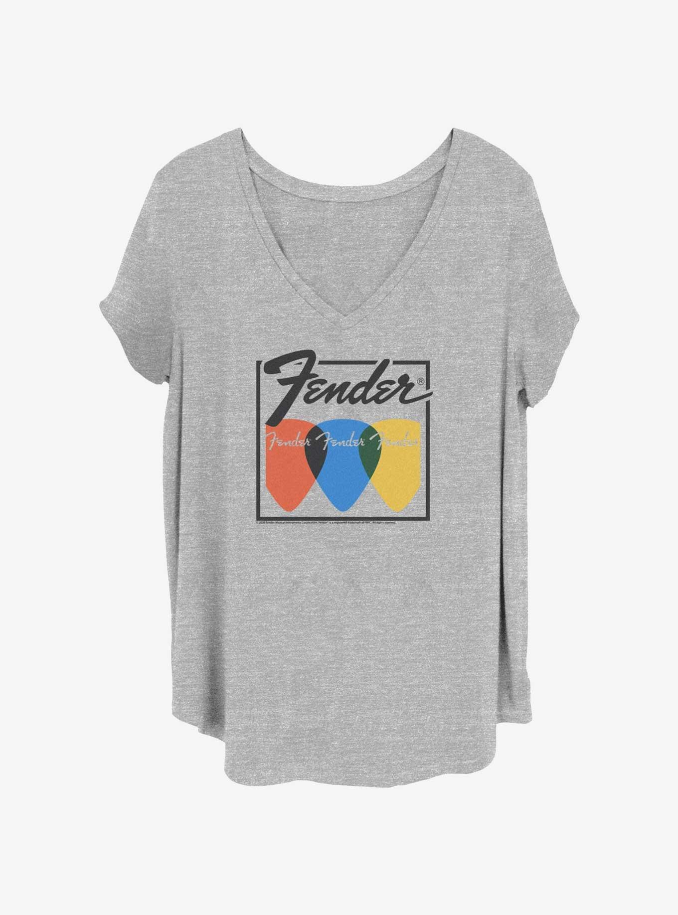 Fender Guitar Picks Girls T-Shirt Plus Size, , hi-res