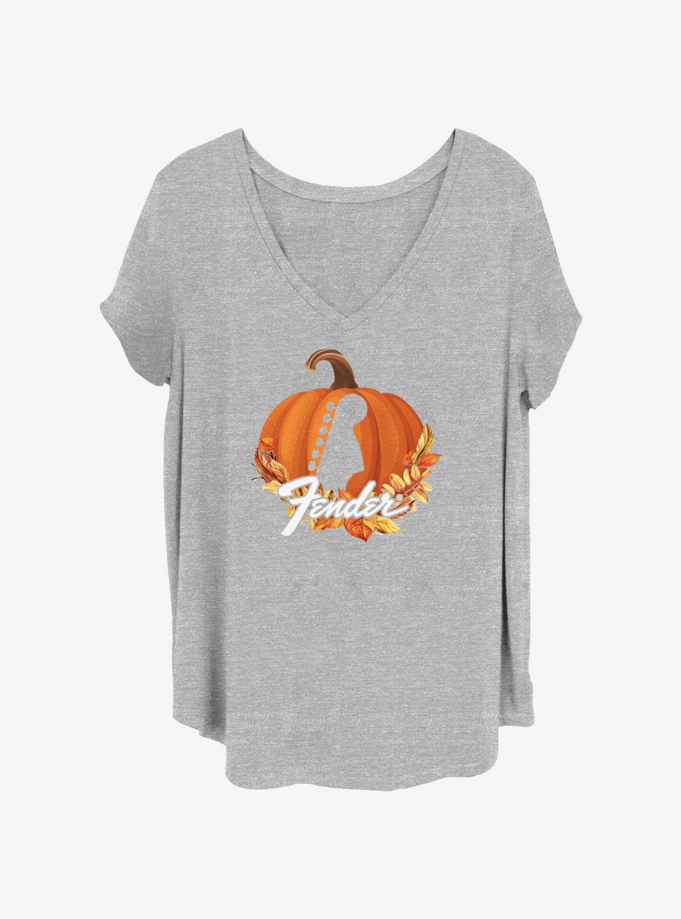 Fender Guitar Pumpkin Girls T-Shirt Plus Size, , hi-res