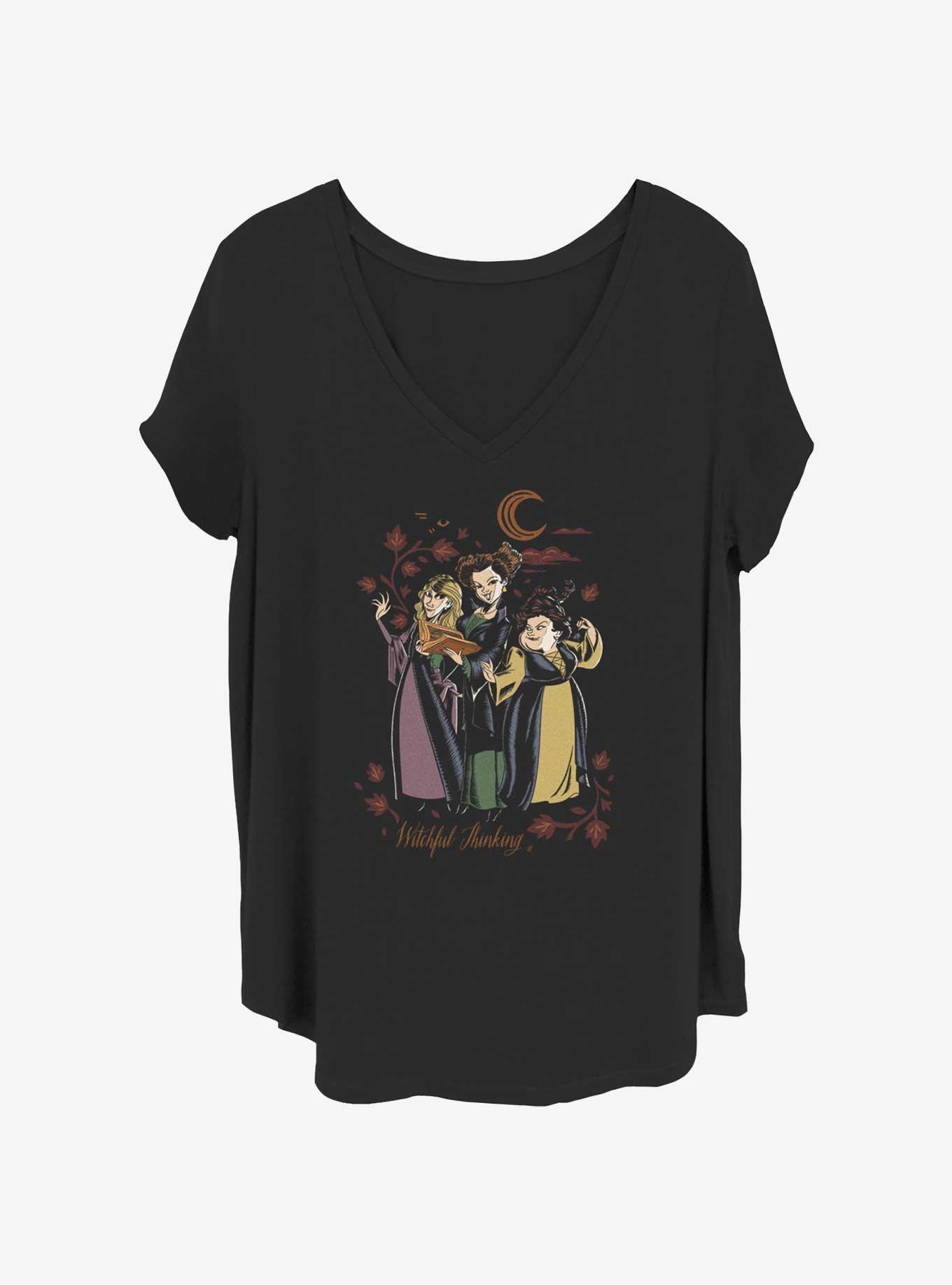 Disney Hocus Pocus Sanderson Sisters Witchful Thinking Girls T-Shirt Plus Size, , hi-res