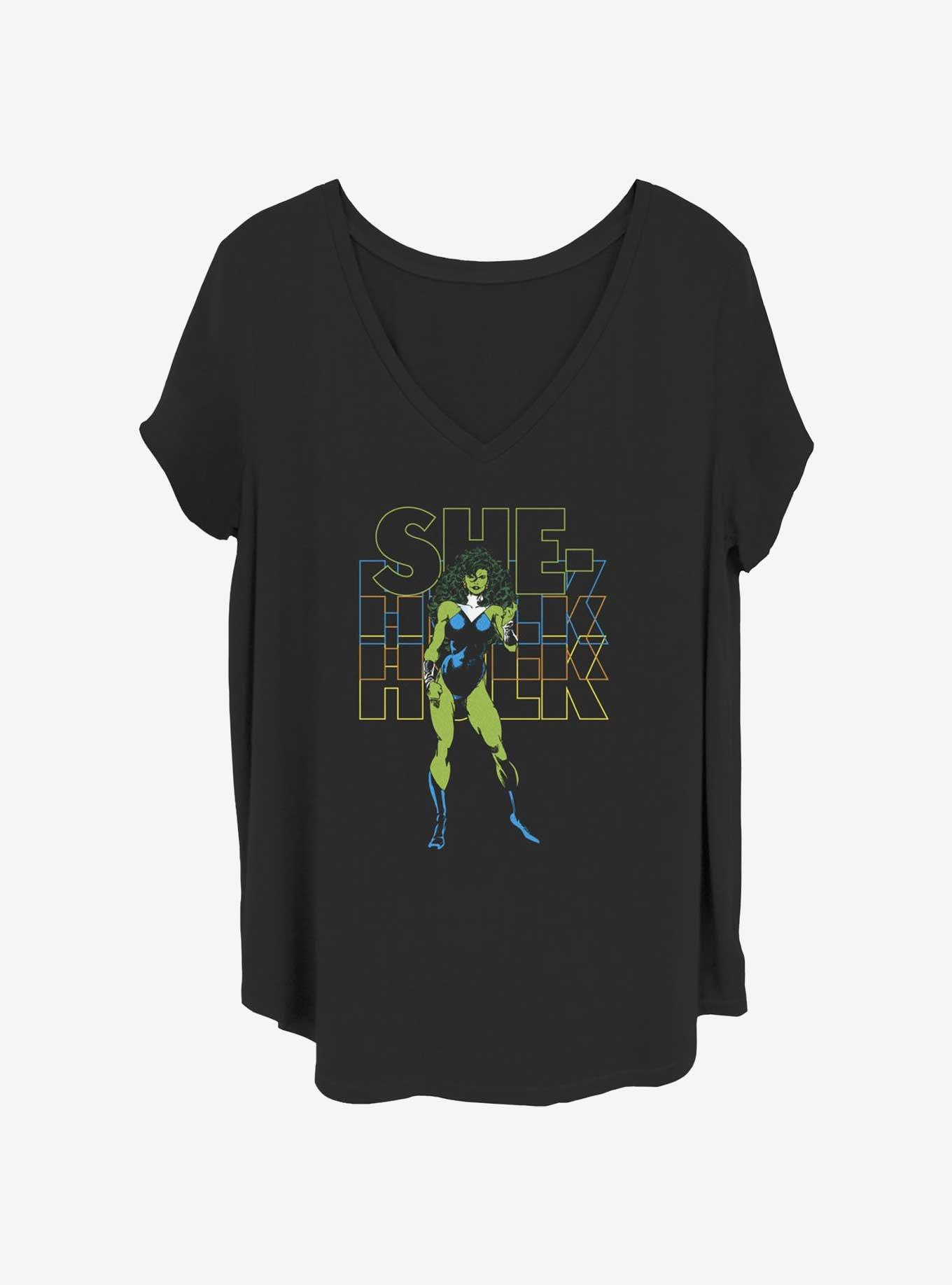 Marvel Hulk She Hulk Girls T-Shirt Plus Size, BLACK, hi-res