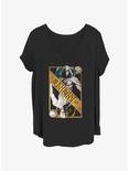 Marvel Moon Knight Dual Card Girls T-Shirt Plus Size, BLACK, hi-res