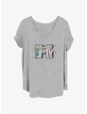 MTV Boombox Logo Girls T-Shirt Plus Size, , hi-res
