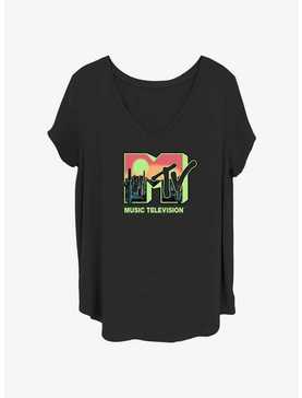 MTV Desert Sun Logo Girls T-Shirt Plus Size, , hi-res