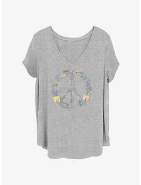MTV Floral Peace Icon Girls T-Shirt Plus Size, , hi-res