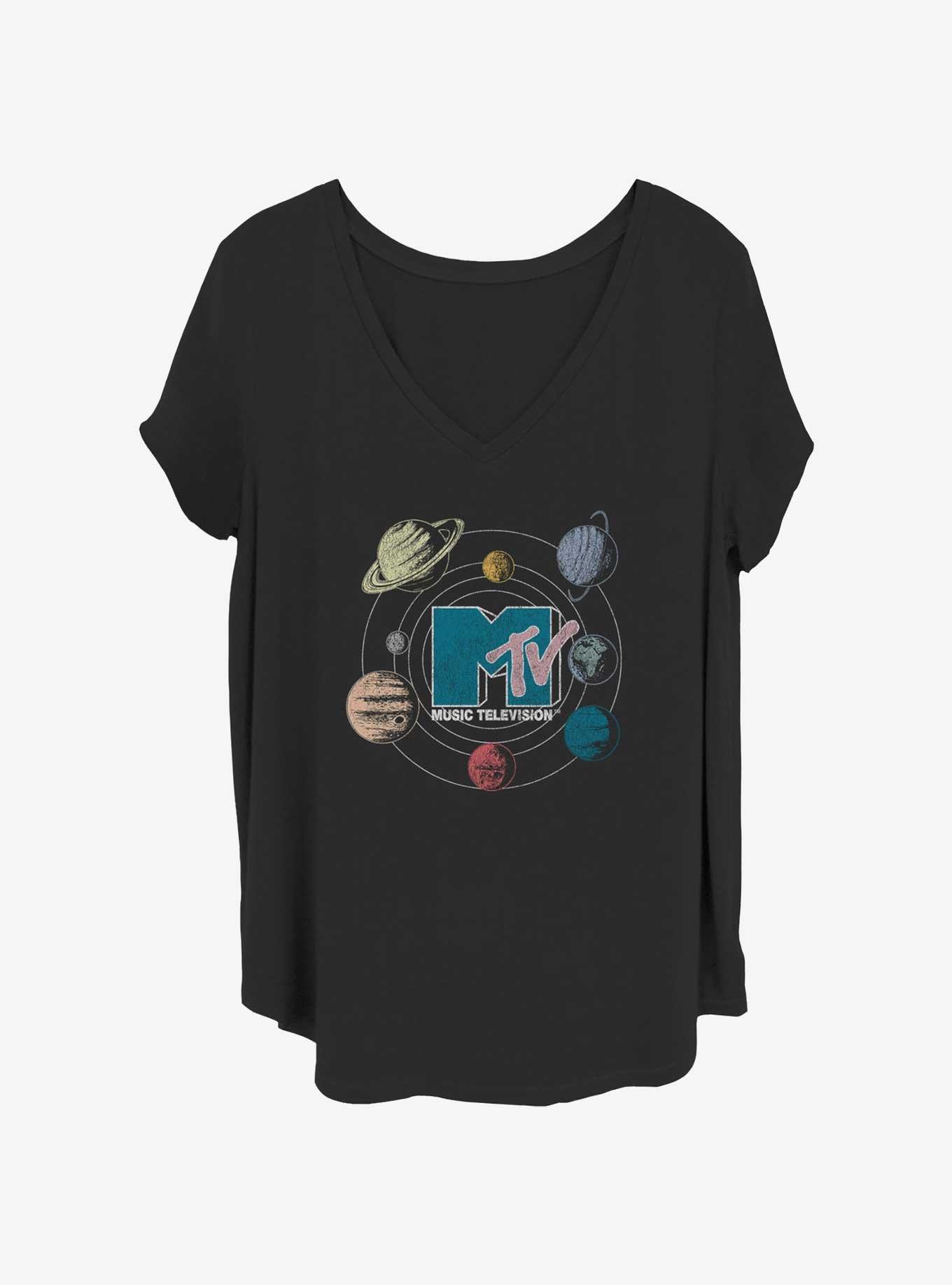 MTV Planets Logo Girls T-Shirt Plus Size, , hi-res