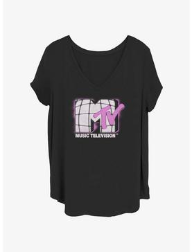 MTV Retro Fuzz Logo Girls T-Shirt Plus Size, , hi-res