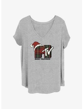 MTV Santa Hat Logo Girls T-Shirt Plus Size, , hi-res