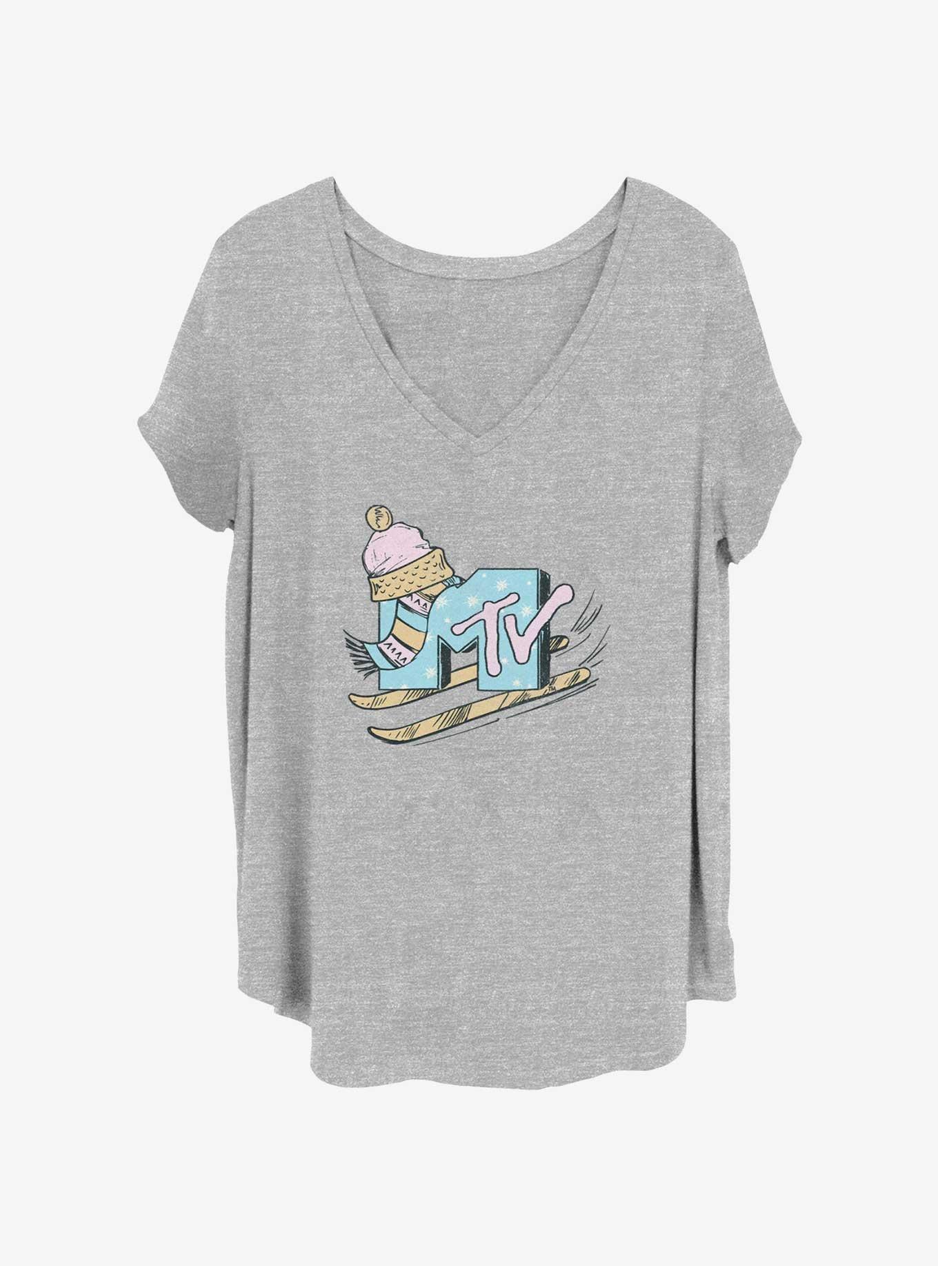 MTV Ski Time Logo Girls T-Shirt Plus Size