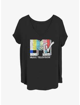 MTV Please Stand By Logo Girls T-Shirt Plus Size, , hi-res