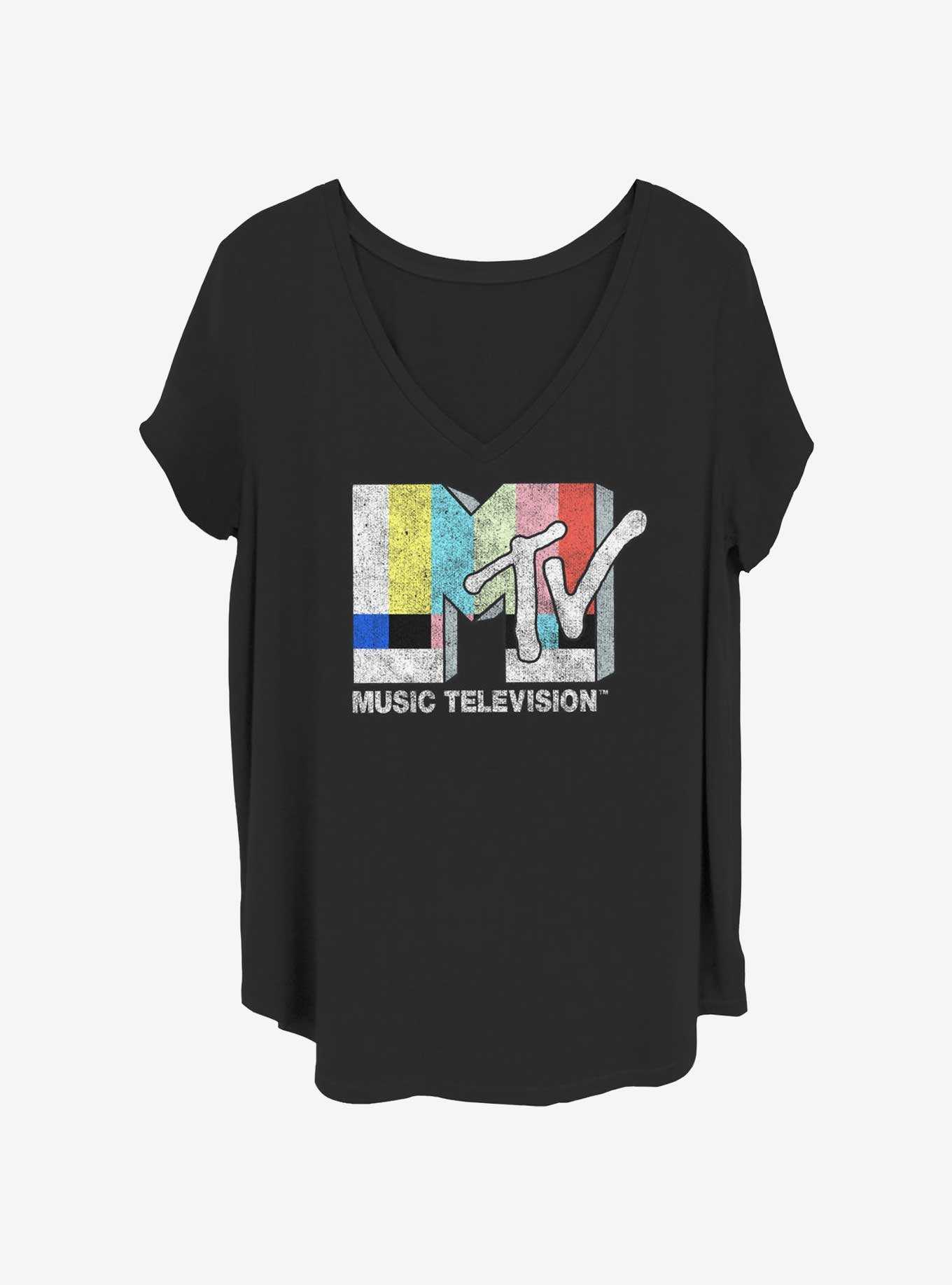 MTV Please Stand By Logo Girls T-Shirt Plus Size, , hi-res