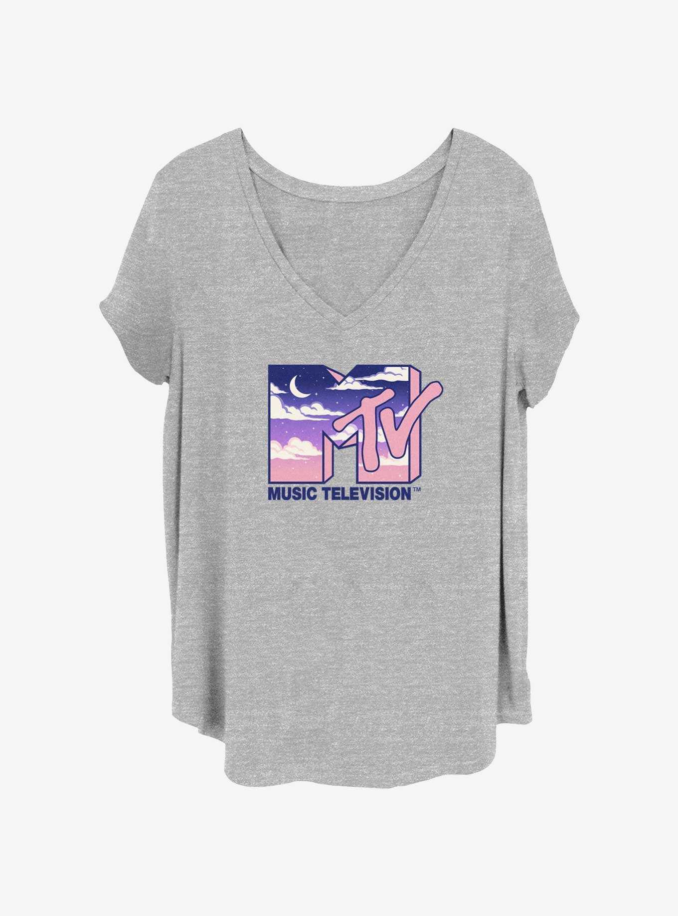 MTV Starry Night Logo Girls T-Shirt Plus Size, , hi-res