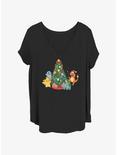 Pokemon Christmas Tree Girls T-Shirt Plus Size, BLACK, hi-res