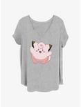 Pokemon Clefairy Girls T-Shirt Plus Size, HEATHER GR, hi-res