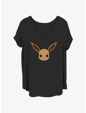 Pokemon Eevee Face Girls T-Shirt Plus Size, , hi-res
