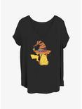 Pokemon Pikachu Witch Girls T-Shirt Plus Size, BLACK, hi-res