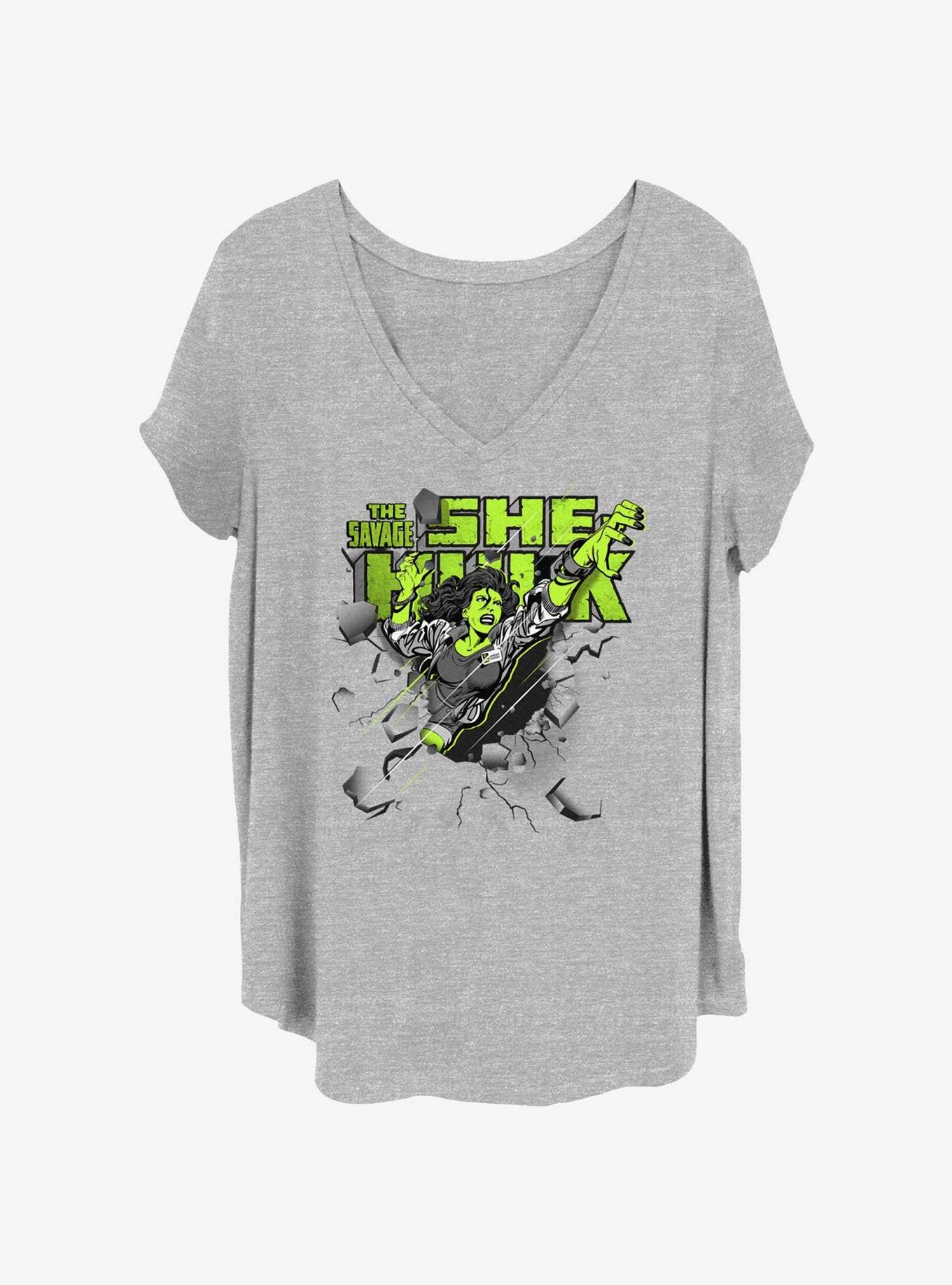 Marvel She-Hulk Breakthrough Girls T-Shirt Plus Size, HEATHER GR, hi-res