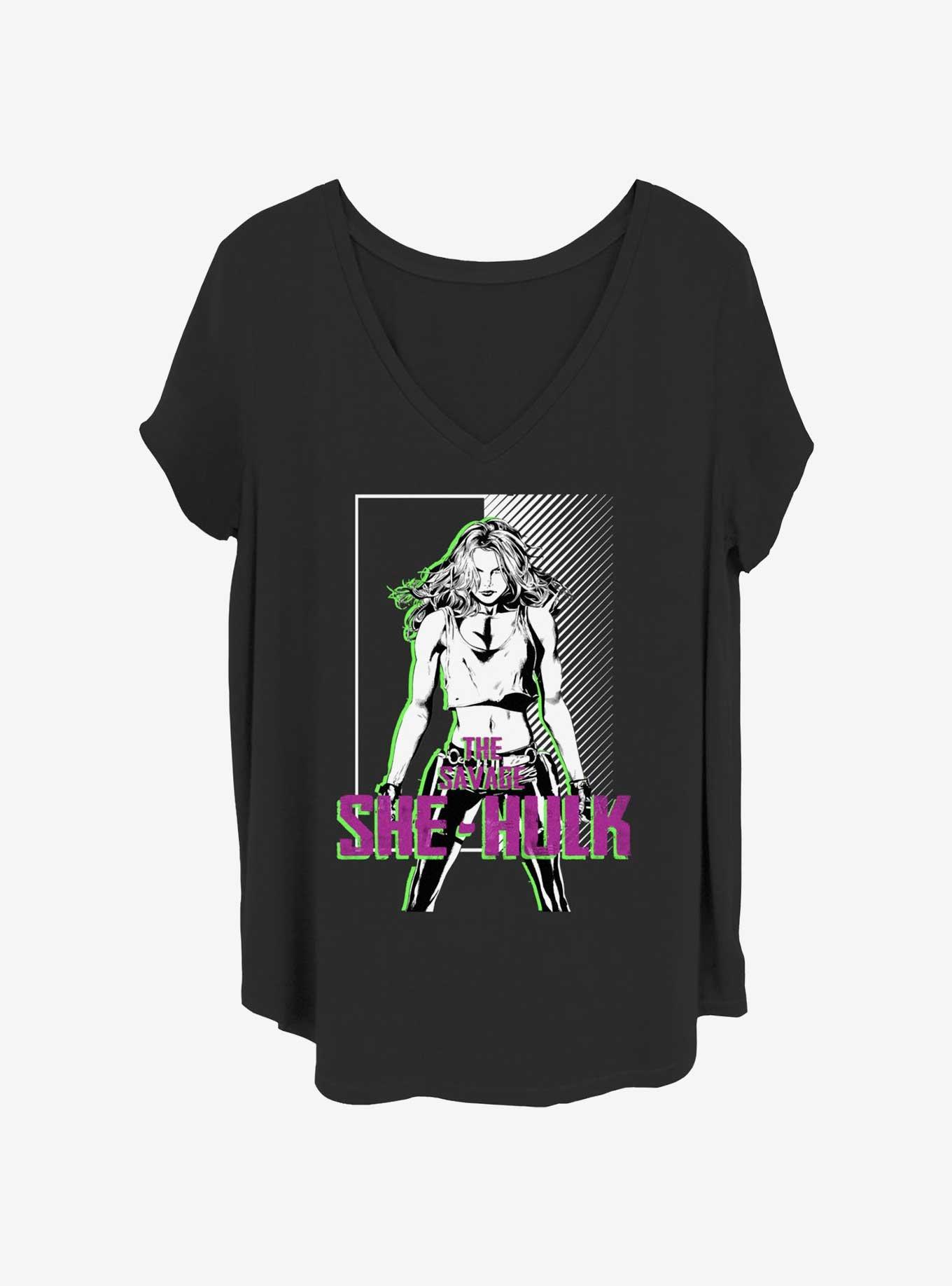 Marvel She-Hulk She Bad Girls T-Shirt Plus Size, BLACK, hi-res