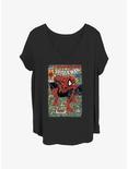Marvel Spider-Man Spider Torment Comic Cover Girls T-Shirt Plus Size, BLACK, hi-res