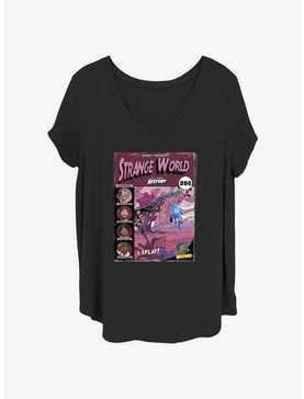 Disney Strange World Strange Adventures Comic Cover Girls T-Shirt Plus Size, , hi-res