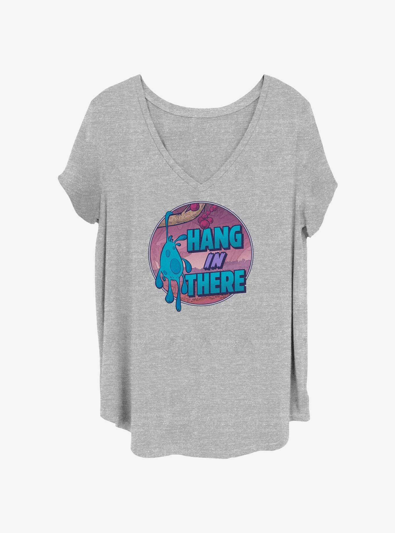 Disney Strange World Splat Hang In There Girls T-Shirt Plus Size, HEATHER GR, hi-res