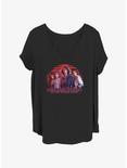 Stranger Things Interdimensional Miles Girls T-Shirt Plus Size, BLACK, hi-res