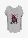 Stranger Things Eddie Munson Girls T-Shirt Plus Size, HEATHER GR, hi-res