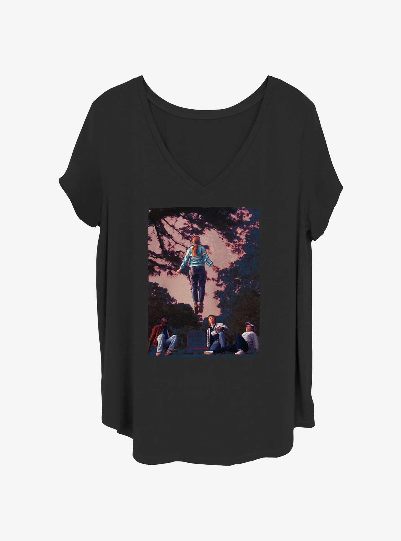 Stranger Things Floating Max Poster Girls T-Shirt Plus Size, , hi-res