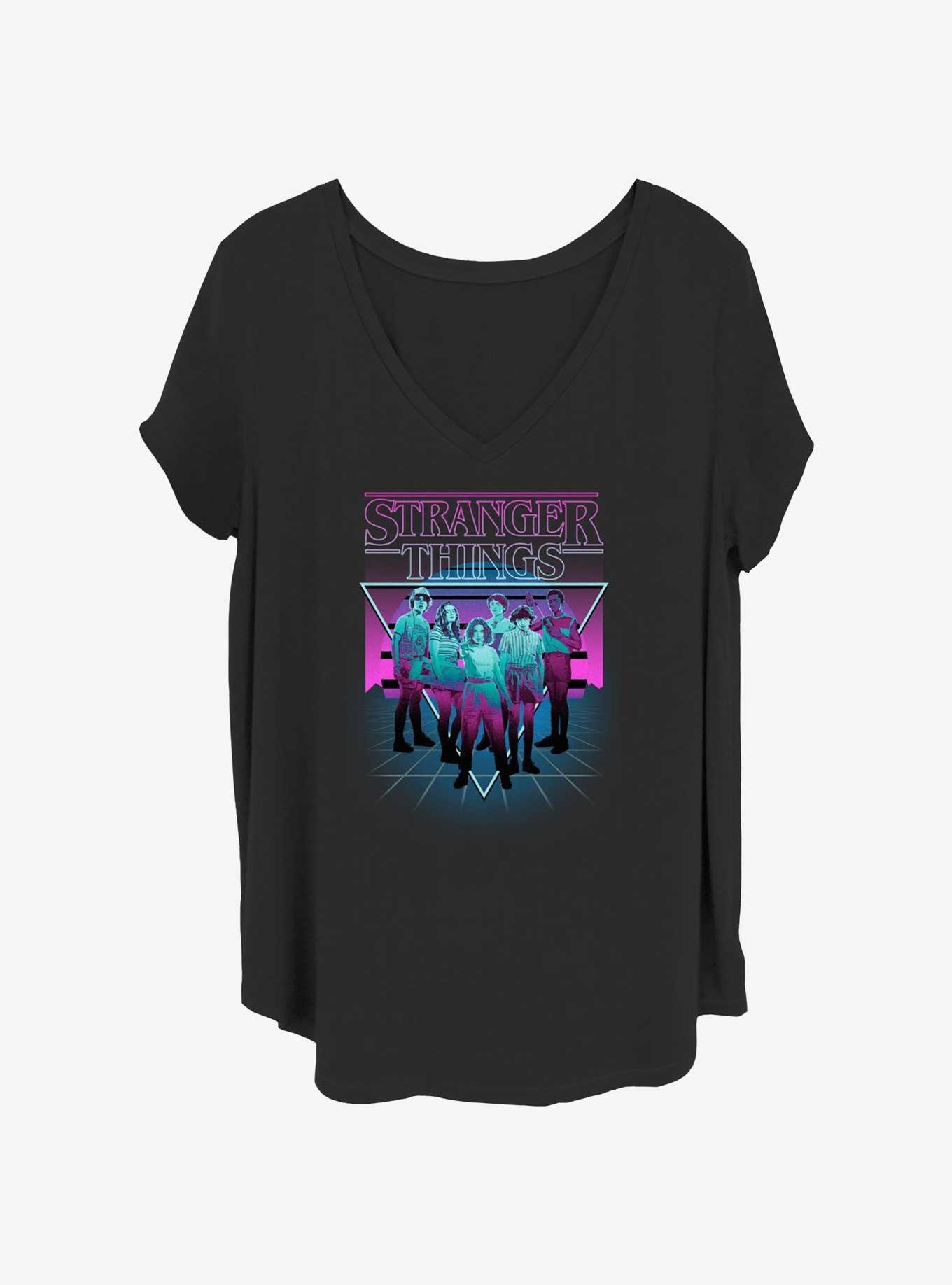Stranger Things Neon Group Girls T-Shirt Plus Size, , hi-res