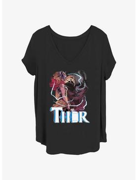 Plus Size Marvel Thor: Love and Thunder Mighty Thor Thunder God Girls T-Shirt Plus Size, , hi-res
