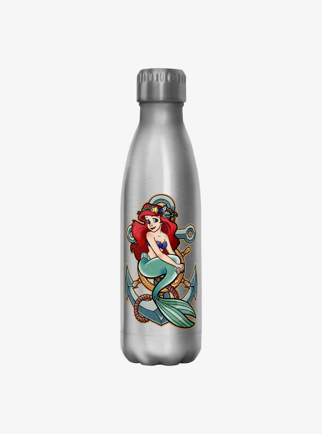 The Little Mermaid Stainless Steel Water Bottle with Built-in Straw Live Action Film - Official shopDisney