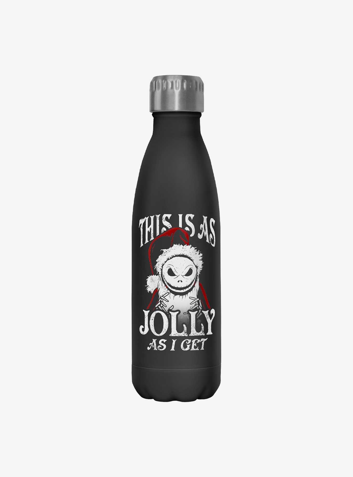 Disney The Nightmare Before Christmas Santa Jack As Jolly As I Get Water Bottle, , hi-res