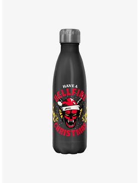 Stranger Things Have A Hellfire Christmas Water Bottle, , hi-res